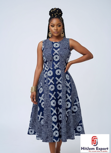 Tissu en coton imprimé africain vibrant style Ankara pour la confection de robes, l'artisanat et la mode traditionnelle textile du Cameroun - Product Image 2