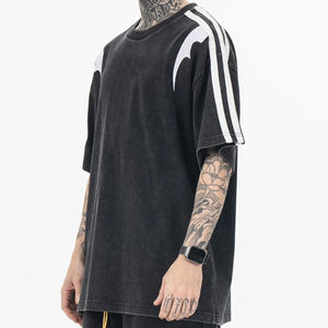 Camisetas Lisas Extra Grandes de Estilo Vintage Lavadas con Ácido, Personalizadas al por Mayor - Product Image 2