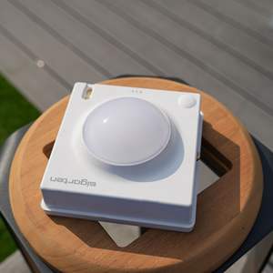 Lámpara LED de Aluminio para Iluminación Exterior 16.81/12.01 H con Luces Solares de Jardín con Carga USB de Teca - Product Image 5