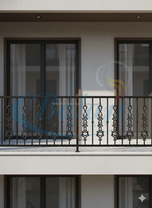 Balaustre Moderno de Hierro Fundido Gris Altamente Pulido, Moldeado en Arena, Superpulido con Granallado, Componentes de Barandilla para Escaleras, Balcón Duradero - Product Image 2