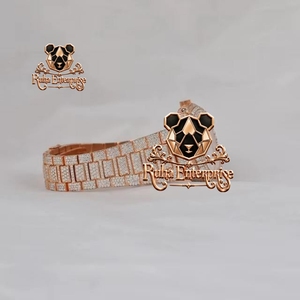 นาฬิกาอะนาล็อกประดับเพชรพร้อมตัวเรือนเหล็กและสายแบบติดตัว - Product Image 4