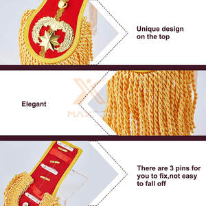 Accesorios de Vestimenta, Diseño Único, Nueva Llegada, Gran Venta, Epaulettes de Uniforme Ceremonial - Product Image 5