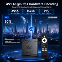 Décodeur réseau X96NEX Amlogic S905Y5 Android 14 pour TV Box 4K avec Wi-Fi 6 sans fil 5 GHz
