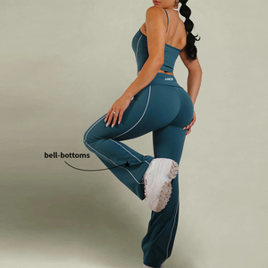 Custom Contrast Sports Clothing Tall Friendly Sportswear <b>Yoga</b> Gym Wear Workout <b>Sets</b> for Women Premium quality manufacturer - Product Image 3