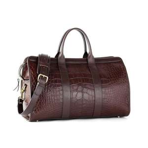 Sacs de voyage en cuir de crocodile véritable, artisanat, sacs à main élégants, qualité supérieure, résistance à l'eau durable, sacs de voyage - Product Image 1