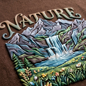 T-shirt en coton à manches courtes pour homme, imprimé paysage de montagne, coupe classique, col rond, décontracté, streetwear, haut graphique - Product Image 6