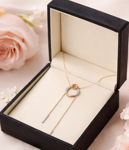 Luxury 14K Rose Gold Ruby and Diamond Lace <b>Statement</b> Choker <b>Necklace</b> for Women Elegant Bridal Wedding Fine Jewelry Gift - Product Image 4