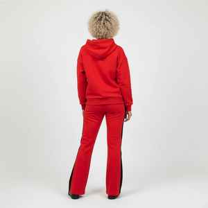 Conjunto de Sudadera con Capucha y Pantalones Deportivos Vintage con Lavado Ácido Personalizado, Estilo Urbano, Bordado Rosa, Tendencia 2026 para Mujer - Product Image 2