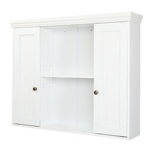 Spedizione Gratuita: Elegante Mobile da Bagno Bianco YJ a Doppia Anta, Scaffali per Bagno - Product Image 4