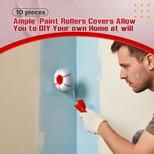 Kit Rullo per Pittura Angoli da 10 Pezzi con 9 Utensili per Angoli in Cartongesso e Rullo per Pittura da 3 Pollici con Manico da 12 Pollici per Applicazione Stucco - Product Image 2