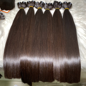 Flat Price Bone Straight Vietnamese Remy Human <b>Hair</b> Extensions Full Cuticle Aligned From Vietnamese Raw <b>Hair</b> Donors <b>Hair</b> Weaving - Product Image 2