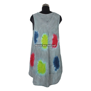 Nuevo Vestido Tie Dye para Mujer, Casual, Largo hasta el Suelo, con Cuello Redondo y sin Mangas, Sexy, para Fiesta, con Estampado en Inglés - Product Image 1