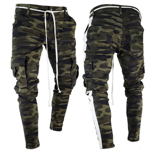 Premium <b>Men</b> Y2K Vintage Pencil Pants Slim Fit <b>Stretch</b> Ripped Jeans Streetwear Casual OEM Bulk Custom Logo Trendy Wear - Product Image 1