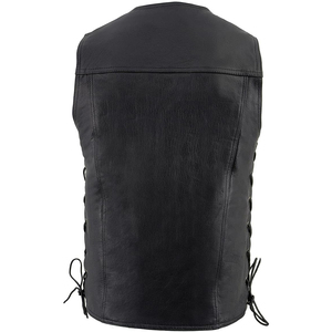Chaleco de Cuero Genuino Samroz Sports para Hombre, Cuello en V, Cierre de Cremallera, Transpirable, de Secado Rápido, Ajuste Personalizado, Ropa Exterior Casual de Invierno - Product Image 2