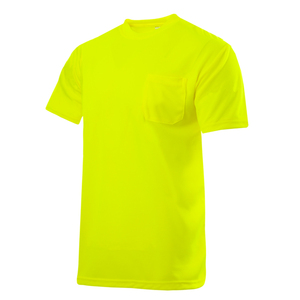 Camiseta Deportiva Personalizada Verde Neón para Hombre, Absorbente de Humedad, para Gimnasio, Running, Entrenamiento, Cuello Redondo, OEM, ODM - Product Image 5