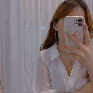 New G18k Gold Dangle <b>Earrings</b> 6-7mm Natural <b>Pearl</b> and 8-9mm True Multi Hemp with <b>Grey</b> Tassel Adjustable Temperament - Product Image 4