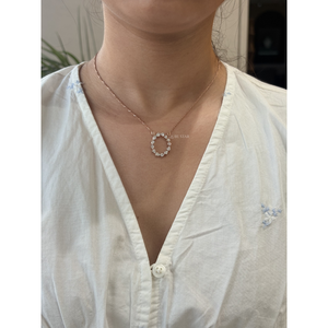 Collier pendentif en or massif avec diamant de laboratoire taille poire ouverte 0,95 carat VVS VS EF – Cadeau d'anniversaire pour elle - Product Image 1