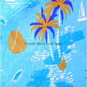 Tela 100% Algodón con Estampado de Bloques, Ecológica, Transpirable, de Secado Rápido y Ligera, Tejido Cruzado de Rajastán para Prendas de Mujer y Niña - Product Image 4