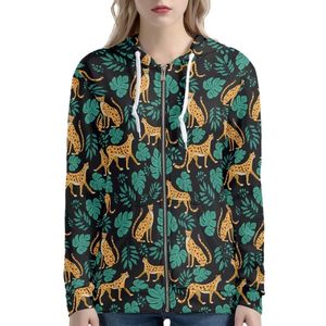 Women Customized Sublimation <b>Fleece</b> Anti-Pilling <b>Lined</b> <b>Hoodies</b> Autumn/Spring Casual Pullover with Pockets - Product Image 2