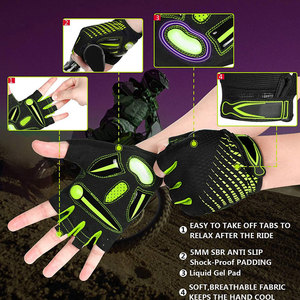 Gants de vélo respirants de qualité supérieure avec panneau anti-transpiration et grip durable, gants de cyclisme VTT avec grip en silicone - Product Image 3