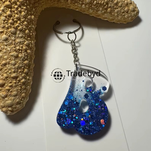 Stylish Resin Handmade Fashion <b>Keychain</b> with Offset Printing Premium Quality Lightweight Waterproof Gift Tradebyd - Product Image 6