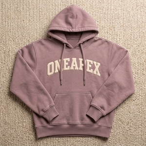 Sudadera con Capucha Oversize Rosa Polvoriento para Mujer, con Logotipo Personalizado, de Algodón Premium y Felpa, Venta al por Mayor, Fabricante de Ropa Urbana - Product Image 3