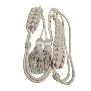 Coated Reflective Drawcord Lanyard Shoulder Cords 100% Cotton 8 Strand <b>Braided</b> Uniform <b>Accessories</b> Direct Export Manufacturers - Product Image 1