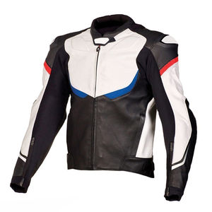 Chaqueta Varsity Personalizada para Hombre, Talla Grande, con Bordado Chenille, Chaqueta de Béisbol con Letras, Chaqueta de Cuero Roja Personalizada para Motocicleta - Product Image 3