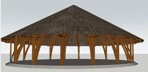 Cabaña/Restaurante Prefabricado Ecológico de Bambú, Redondo, de 50-200 m² con 360° de vista °   Ver invernadero tipo bungalow desde Vietnam - Product Image 6
