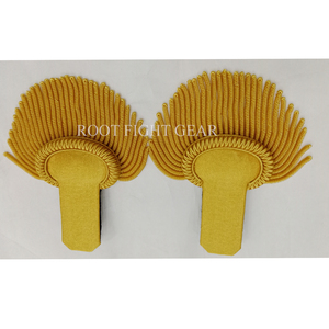 อุปกรณ์ตกแต่งเครื่องแบบแบบกำหนดเอง แผ่นปักลายลูกไม้หรูหราคุณภาพสูง พร้อมลวดลายปักแบบ Bullion Wire สำหรับตกแต่งไหล่ - Product Image 3