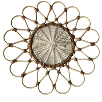 Sous-plats en rotin/herbe de mer, forme irrégulière, tissés à la main, écologiques, personnalisables, couleur personnalisée, taille personnalisée, modernes