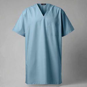 Bata de Hospital Unisex Resistente, Tejida en Algodón, Transpirable y Cómoda - Product Image 1