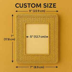Marco de Fotos Hecho a Mano con Tela Sheetal Pati |   Marco de Fotos Ecológico de Caña Natural |   Decoración y Regalos Sostenibles para el Hogar (OEM/ODM) - Product Image 4