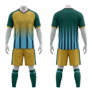 Team Soccer Kit Full Sublimation Breathable Fabric Uniform | <b>Men</b> Women Adult Sizes | Short Front Lightweight Quick Dry - Product Image 3