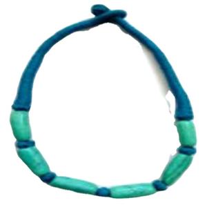 Collar de artesanías hechas a mano de La India, lámpara de trabajo, cuentas de vidrio, bisutería con piedra de ágata para boda o regalo, - Product Image 1