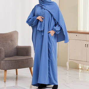 Islamic Clothing One Piece Prayer <b>Dress</b> Dubai Turkish Modest Outfits Muslim Woman Hooded Abaya Ramadan <b>Eid</b> - Product Image 3
