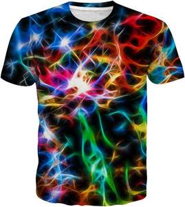 Camiseta de Punto con Estampado para Hombre, Estilo Casual, Cuello Redondo, Manga Corta, 100% Algodón, Ecológica, Transpirable, Verde, Gran Venta - Product Image 3