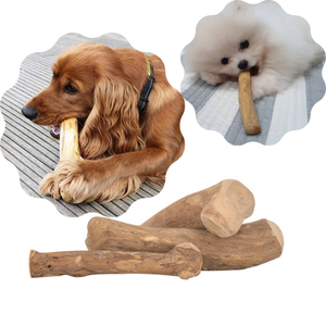 EXPAD Natural Coffee Wood Eco-Friendly Durable Dog Chew Toy Boredom Buster <b>Bite</b>-Resistant Interactive Teether Sticks Bad Breath - Product Image 5