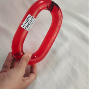 Customized Modern Acrylic Chain Wall Accents Handmade Modern <b>Ornamental</b> Resin Hanging for Home Decor Diwali Festival Ready - Product Image 1