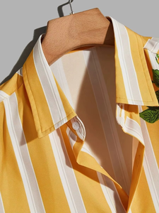 Camisa Hawaiana con Estampado Floral para Hombre, Viscosa Lyocell, Ropa de Playa, Blusa Casual de Verano - Product Image 4