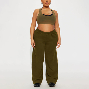 Wholesale Women's Loose Casual Mid Waist Straight Leg Pants Sweatpants - Product Image 1