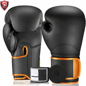 Gants de boxe en cuir SUMROOS SI-BG-1848 - Sangle de poignet réglable, équipement d'entraînement durable, protecteur et confortable - Product Image 1