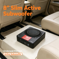 Subwoofer de voiture actif fiable Marriola N8 8 pouces 150W, amplificateur mono sous siège, haut-parleur de basses pour automobile