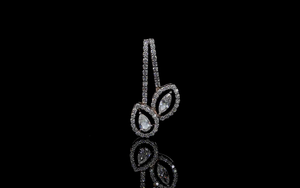 Luxury Pear Cut Lab Grown Diamond <b>Pendant</b> | 14K <b>Solid</b> <b>Gold</b> Rhodium Plated | Women's Everyday Office Wear Jewelry | IGI Certified - Product Image 3