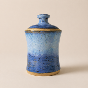 Artisan Glaze <b>Storage</b> Canister Textured Finish Airtight Lid Premium <b>Kitchen</b> Organizer Rustic Countertop <b>Storage</b> Jar - Product Image 1