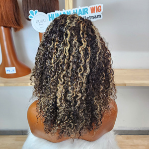 วิกผมเวียดนามแท้แบบลอนหลวม  สามารถปรับแต่งสีได้ พร้อมต่อผมแบบเครื่องจักรเย็บสองชั้น - Product Image 4