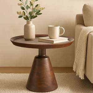 Table d'appoint fonctionnelle en bois, conçue pour les espaces de vie pratiques, avec un placement facile, taille compacte et support robuste. - Product Image 1