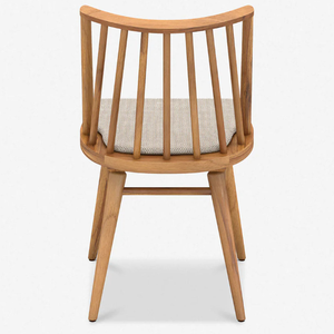 Silla Minimalista Alta con Estructura de Madera de Teca y Estilo Moderno para Decoración de Muebles del Hogar - Product Image 5