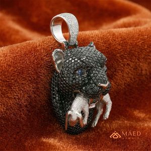Colgante de Pantera Negra con Moissanita y Baño de Plata, Estilo Hip Hop Iced Out, Amuleto Animal, Collar de Lujo con Brillo, Joyería para Hombres y Mujeres, Regalo - Product Image 5