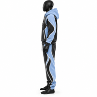 Ensemble de survêtement à capuche AMSEC INDUSTRY, longueur intégrale, 100% coton, sweat-shirt oversize, pantalon de survêtement, streetwear décontracté